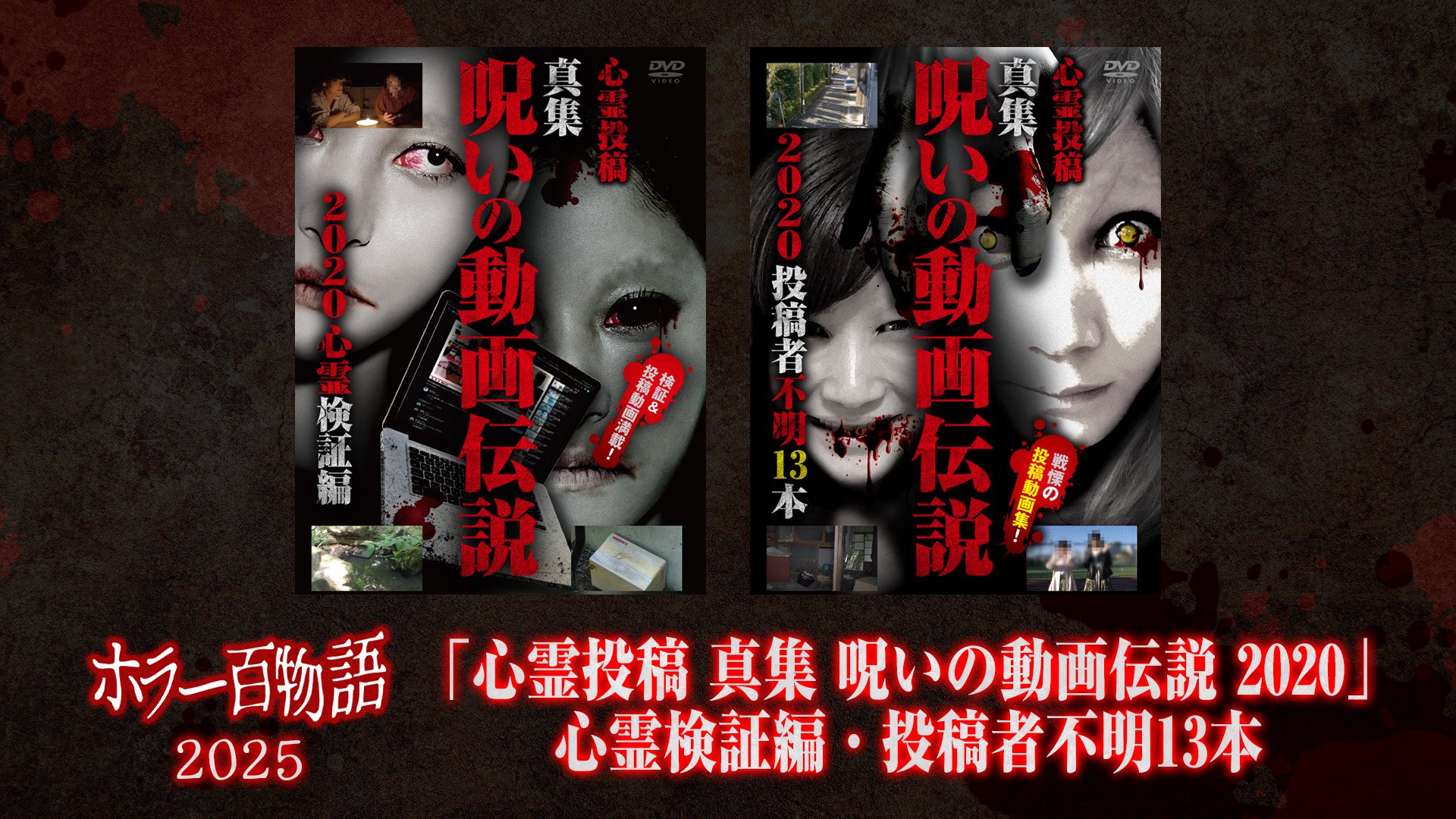 「心霊投稿 真集 呪いの動画伝説 2020」心霊検証編・投稿者不明13本 / ホラー百物語2025