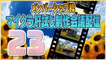 【23】メン限・マイクラ肝試し制作班とミーティング【6/17】
