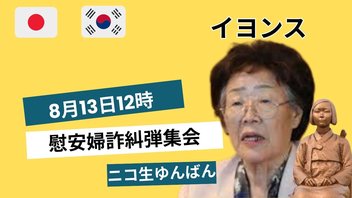 在韓国日本国大使館前慰安婦詐欺糾弾集会